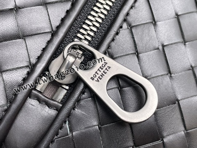 Bottega veneta高端男包 98024 寶緹嘉專櫃款腰包 BV經典款胎牛皮手工編織男士腰包挎包  gxz1355